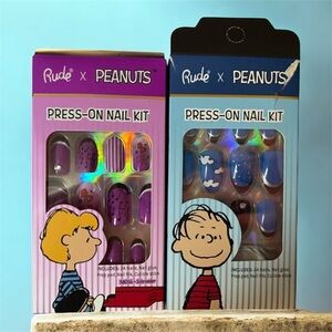 Press-On Nail Kit - Purple and Blue